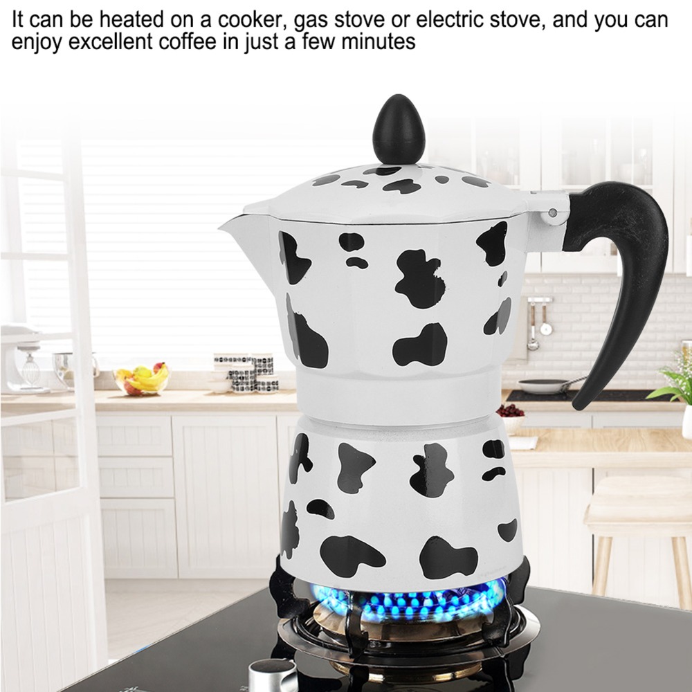 Pour Pot Aluminum - Coffee Brewing Milk Cow Color Aluminium
