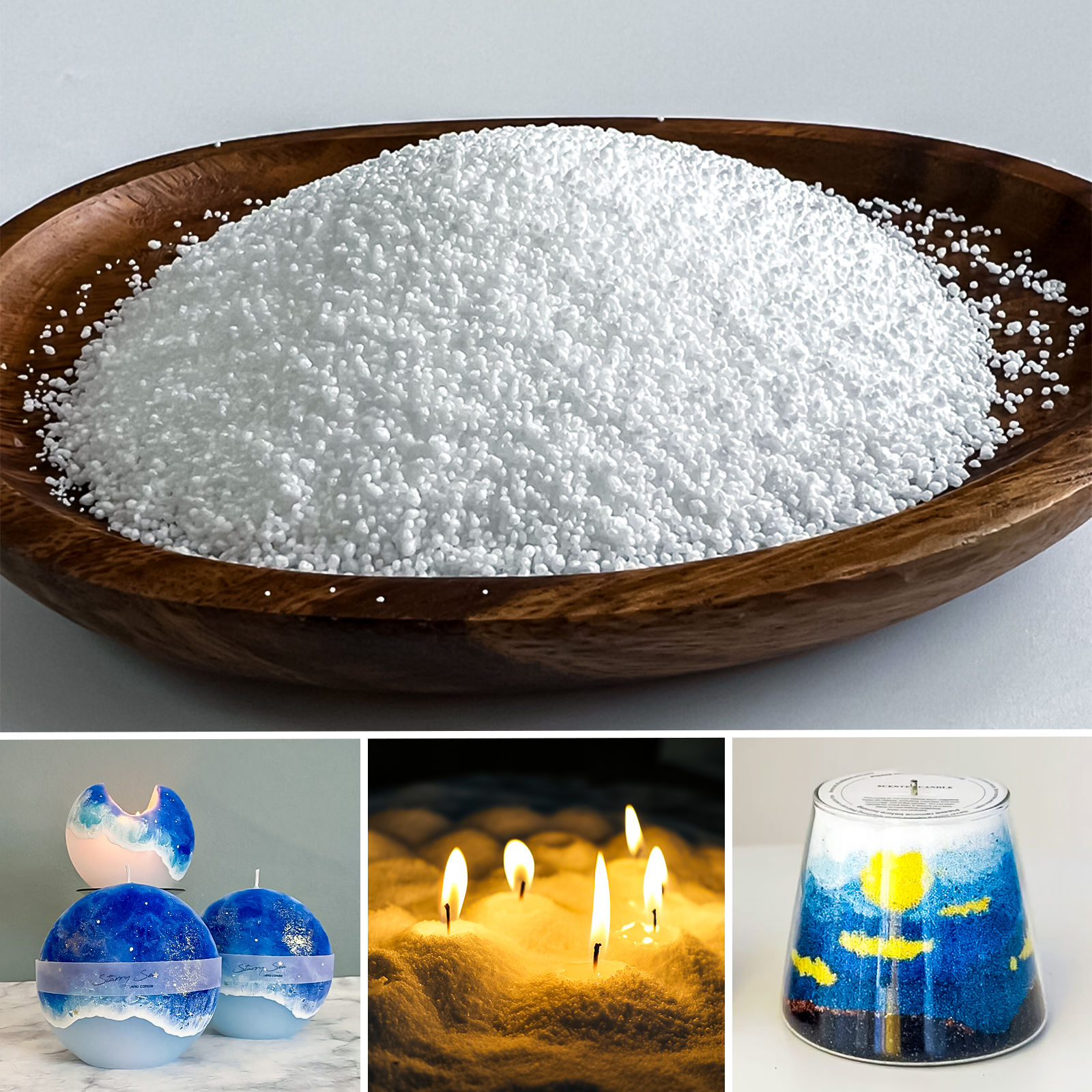 Candle Making Material - 500g-1kg Sand Wax Ice Flower Wax