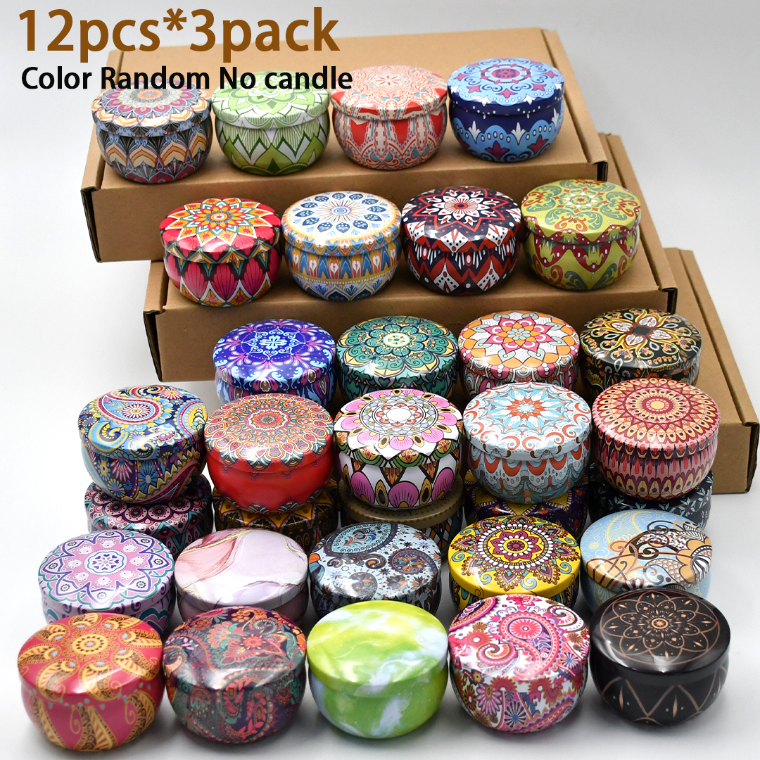 Candle Making Jars With Lids - 36pcs Metal Candle Jars with Lids