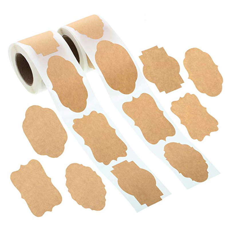 Candle Warning Label - 250Pcs Kraft Stickers Paper Labels Blank