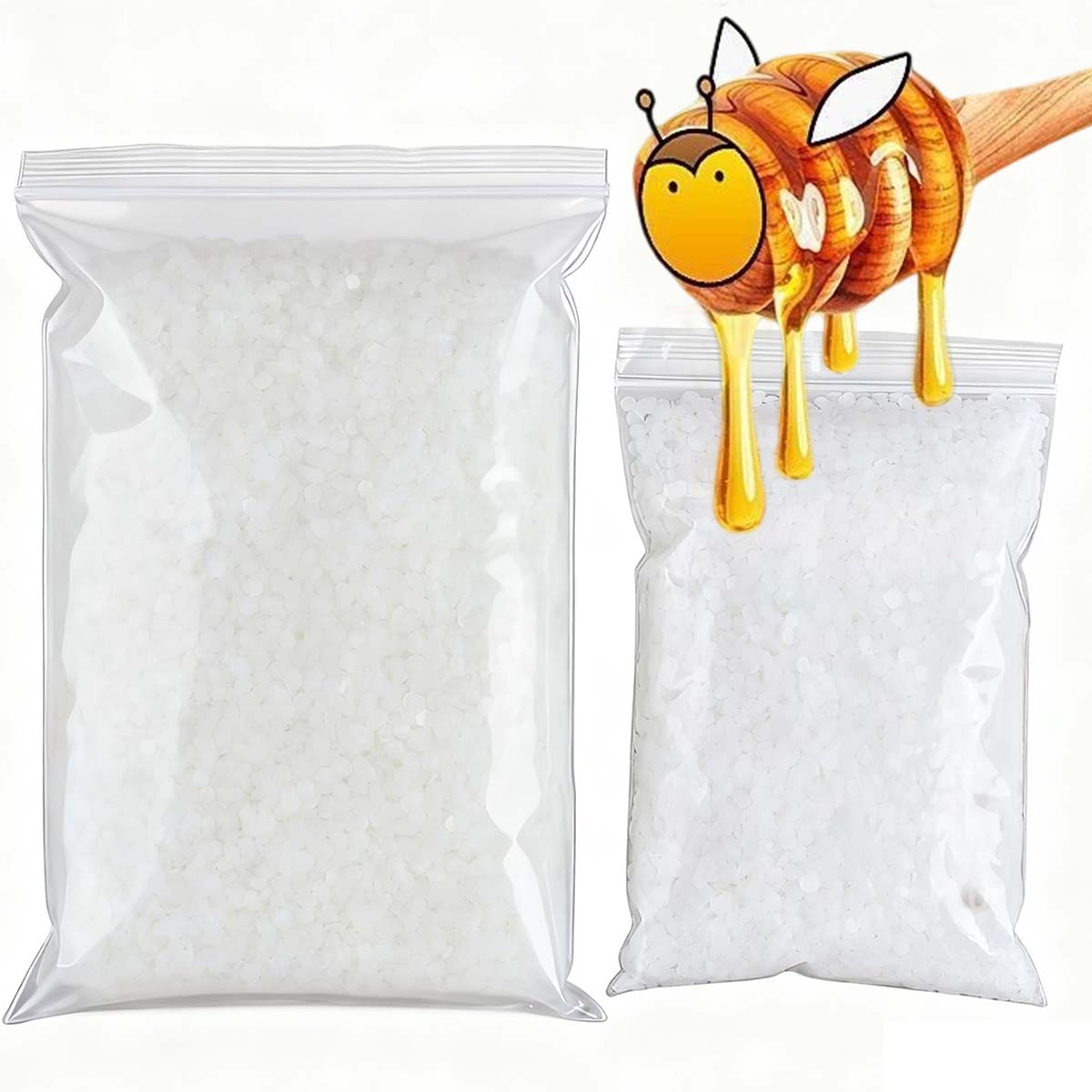 Candle Making Material - 200g-1000g White Beeswax Pure Natural Granular