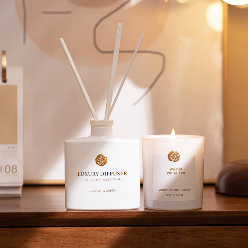 Candle Making Glass Jars - Reed Diffuser & Scented Candle Gift