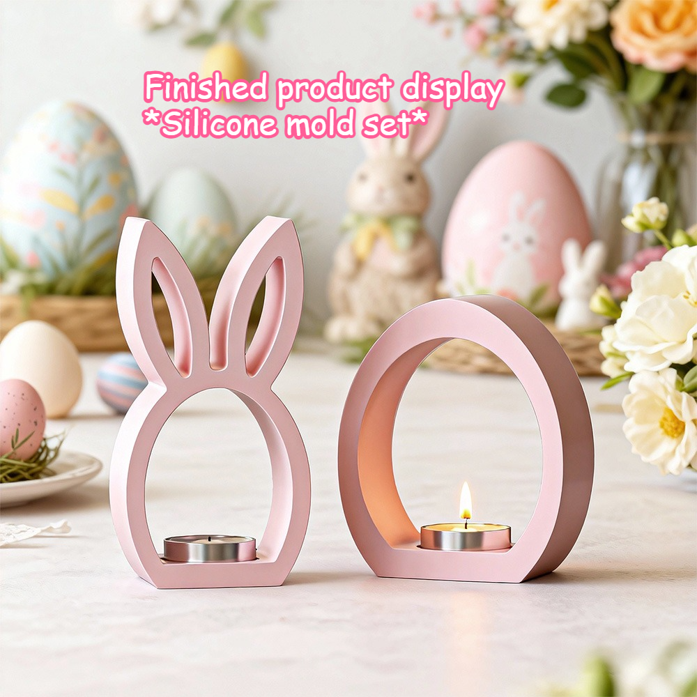 Candle Making Fat - DIY 3D Hollow Rabbit & Love
