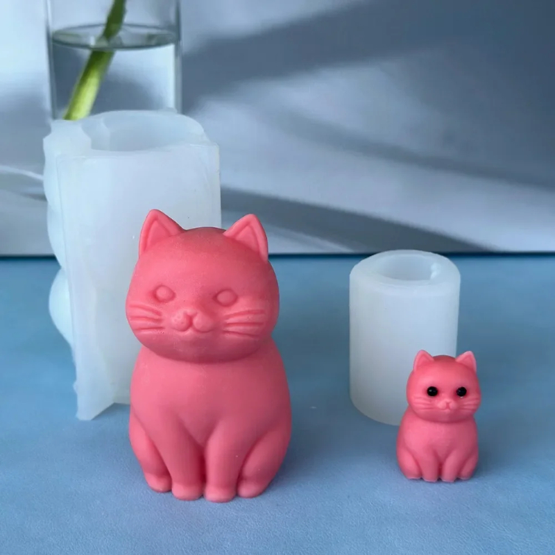 3D Fat Cat  Animal Silicone Ca - огляд і ціна Candle Making Fat