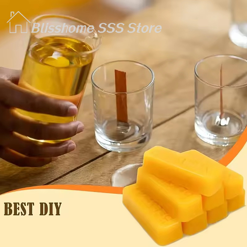 【S】4/8Pcs Pure Beeswax Blocks, - огляд і ціна Candle Making Material