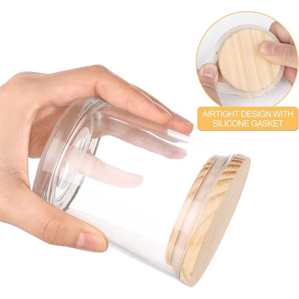 Clear Glass Candle Jars Transp - огляд і ціна Candle Making Jars With Lids