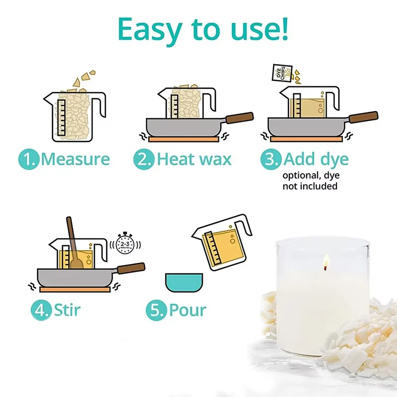 1kg/500/250/100g Pure Soy Wax  - огляд і ціна Candle Making Uk