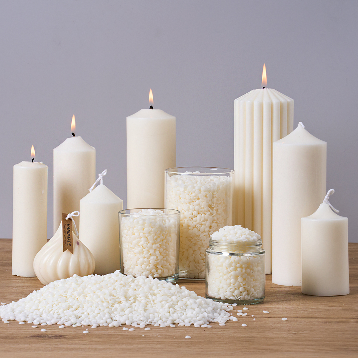 500g/1000g Natural Soy Wax DIY - огляд і ціна Candle Making Material