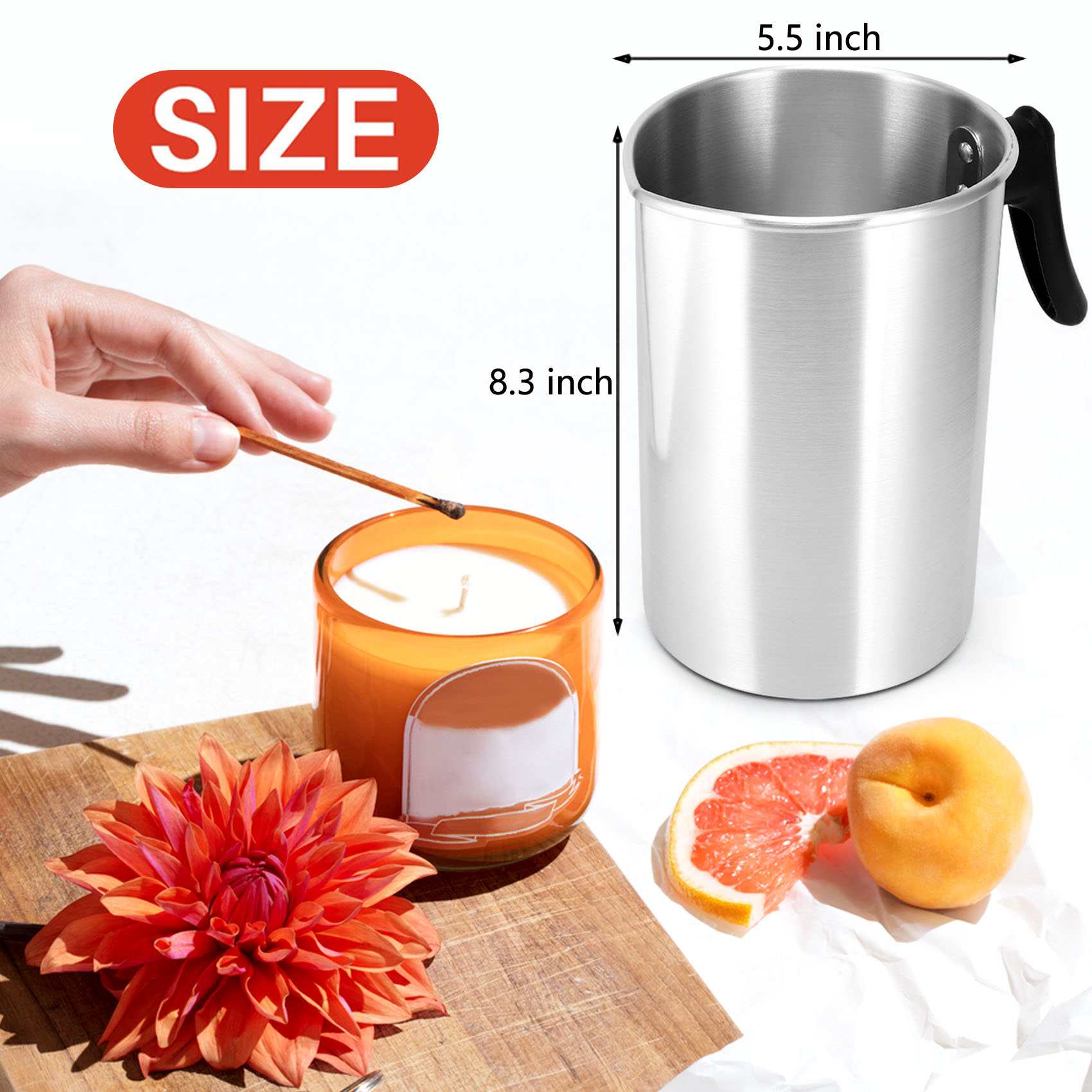 A84X-4 Pounds Candle Making Po - огляд і ціна Pour Pot Aluminum
