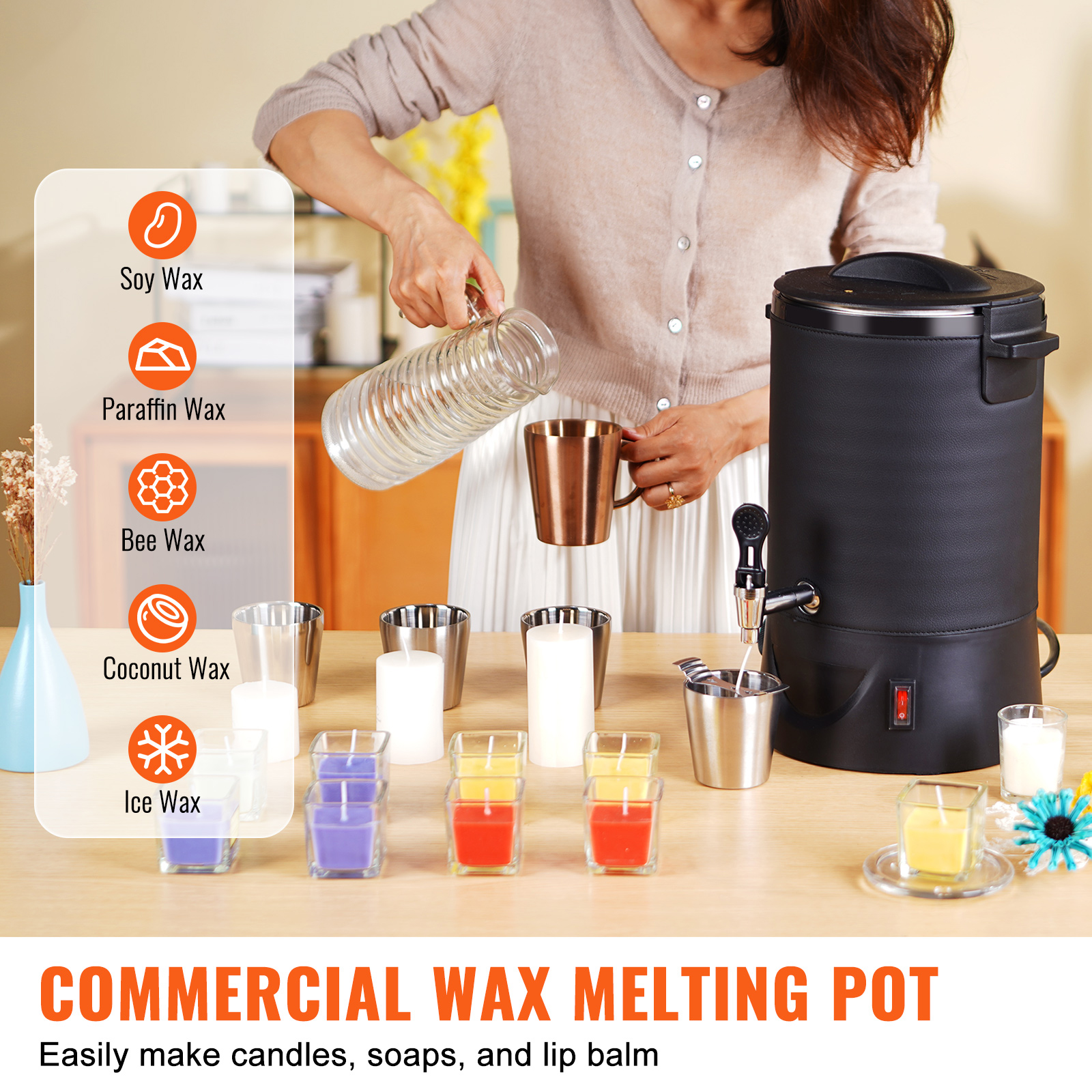 6.5L 10L Wax Melter for Candle - огляд і ціна Pour Pot Aluminum