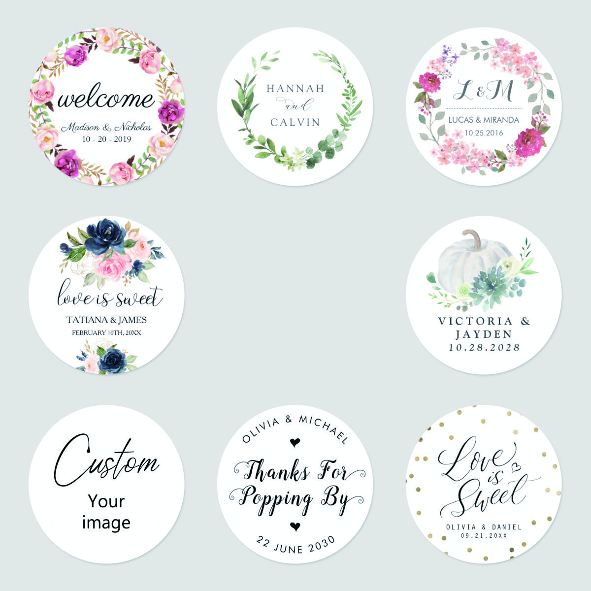 96 Pcs Personalized Round Circ - огляд і ціна Candle Warning Label