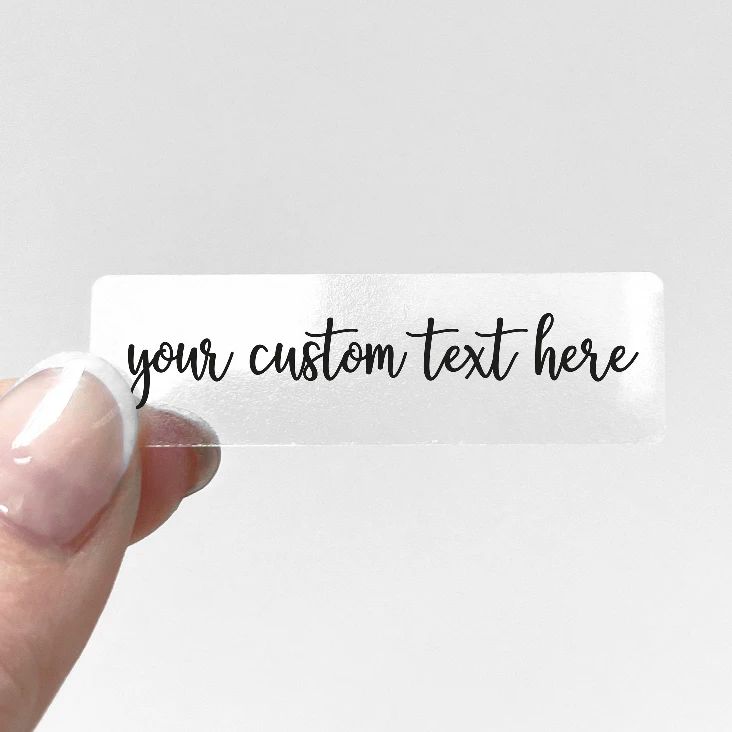 Custom Transparent Sticker Per - огляд і ціна Candle Warning Label