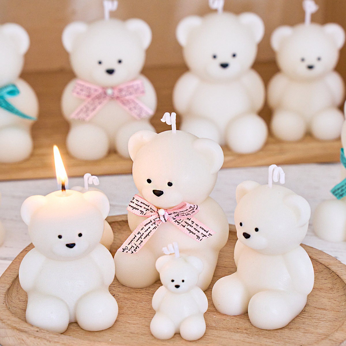 S/M/L Size Bear Silicone Candl - огляд і ціна Candle Making Fat