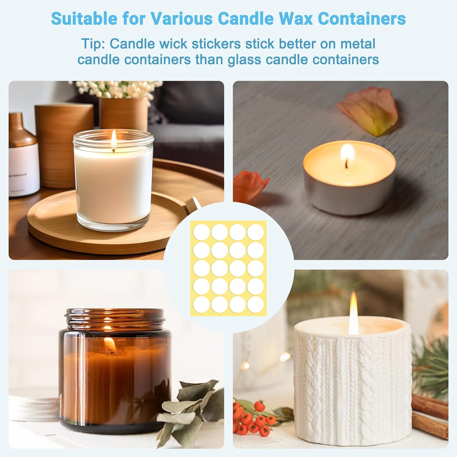 400PCS/100PCS Candle Wick Stic - огляд і ціна Candle Warning Label