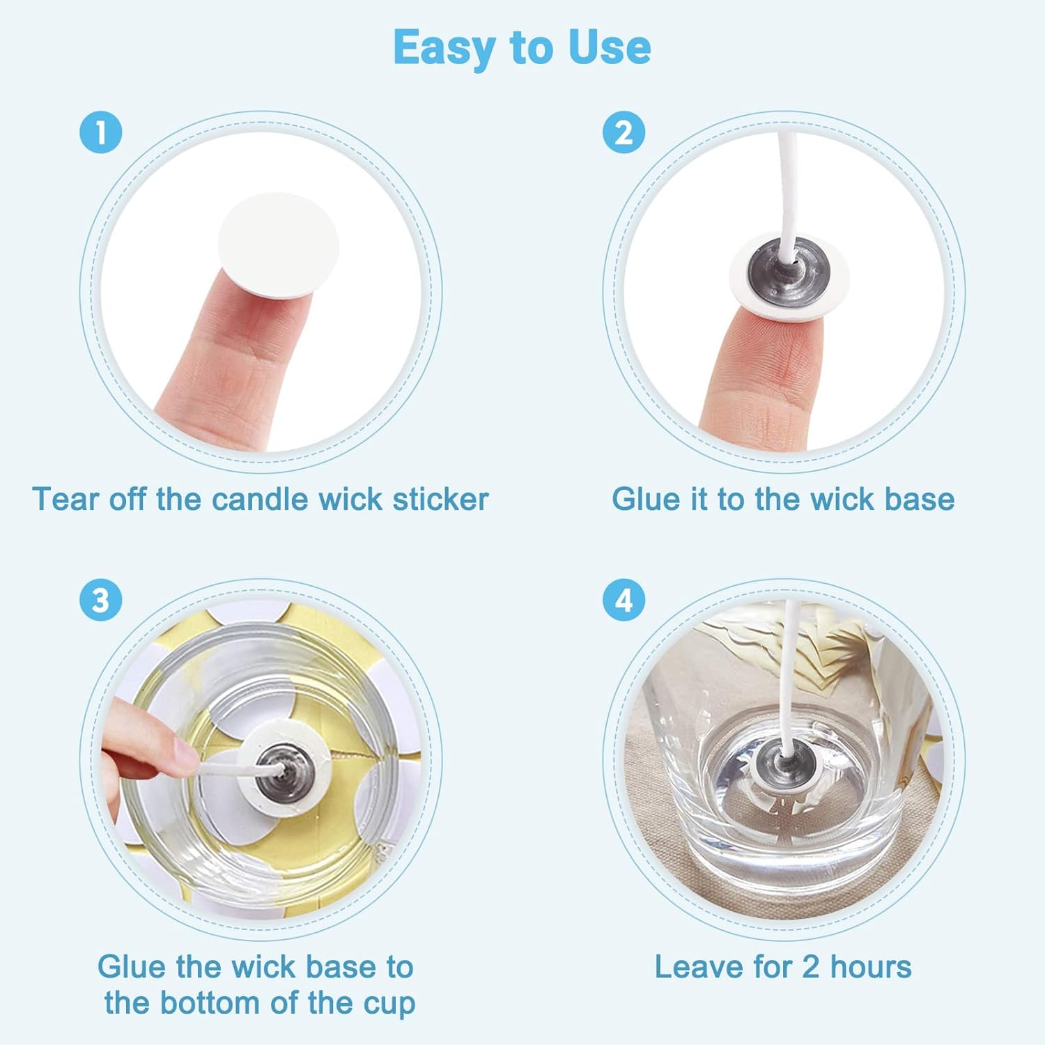 400PCS/100PCS Candle Wick Stic - огляд і ціна Candle Warning Label