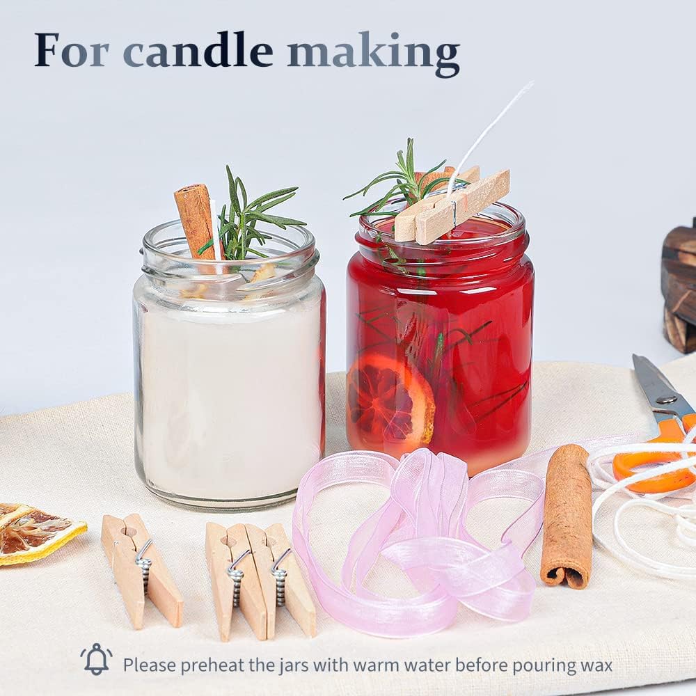 8 oz Small Glass Jars with Air - огляд і ціна Candle Making Glass Jars