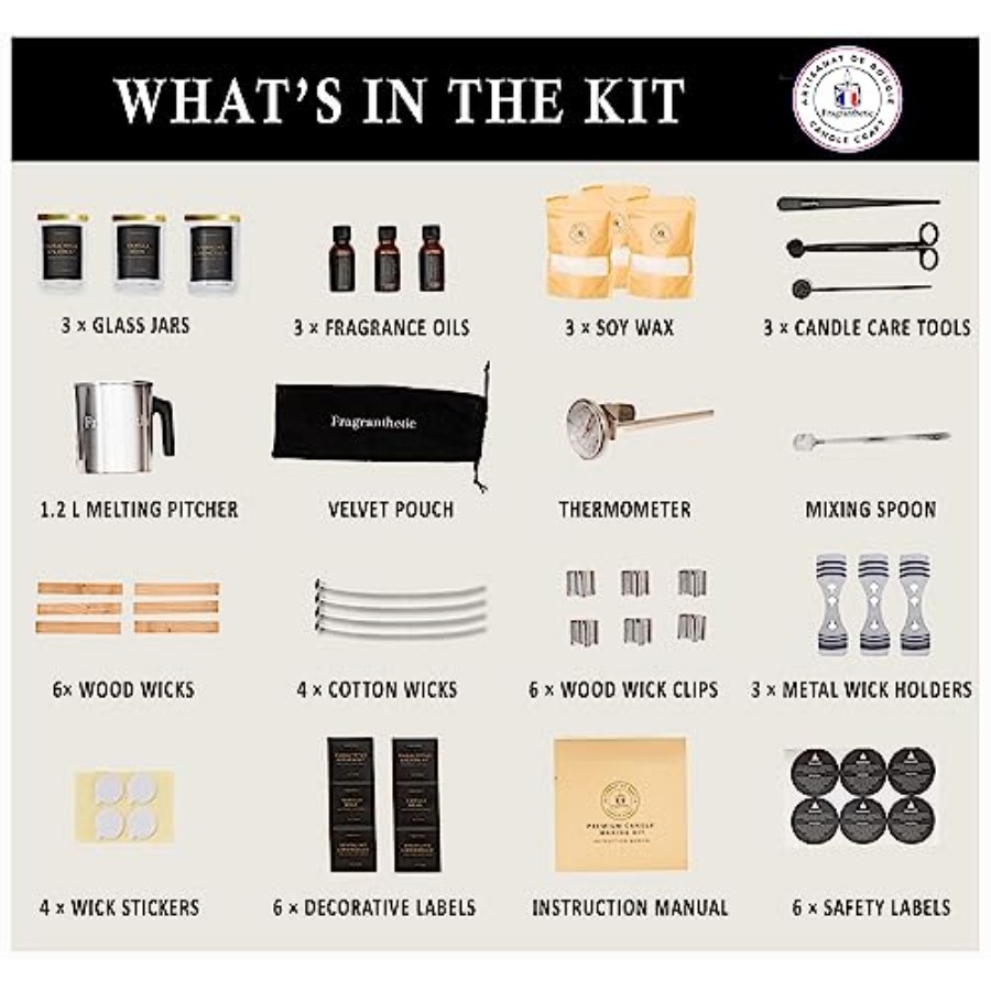 Luxury Candle Making Kit for A - огляд і ціна Candle Making Glass Jars