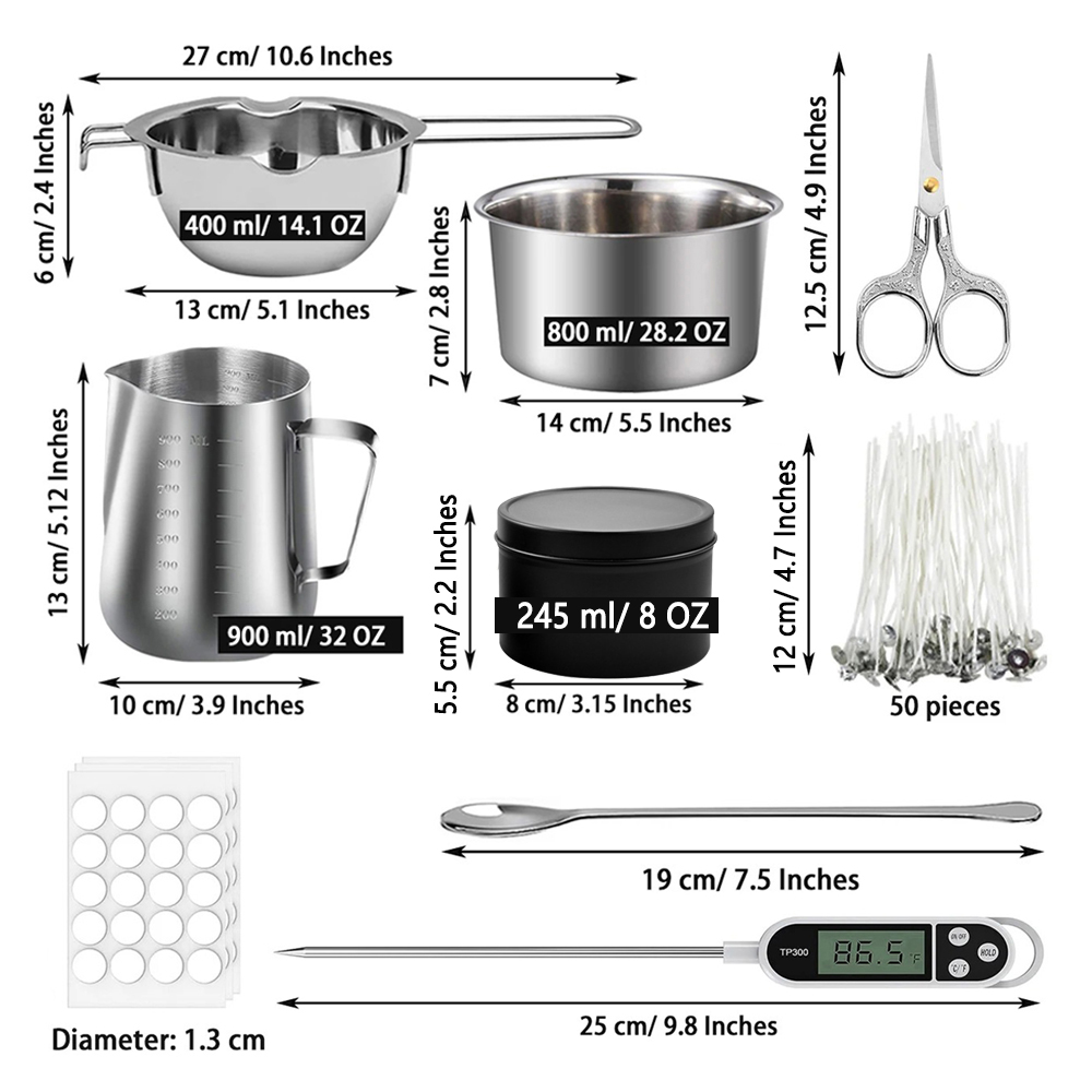 Glintmos DIY Candle Making Kit - огляд і ціна Candle Making Material