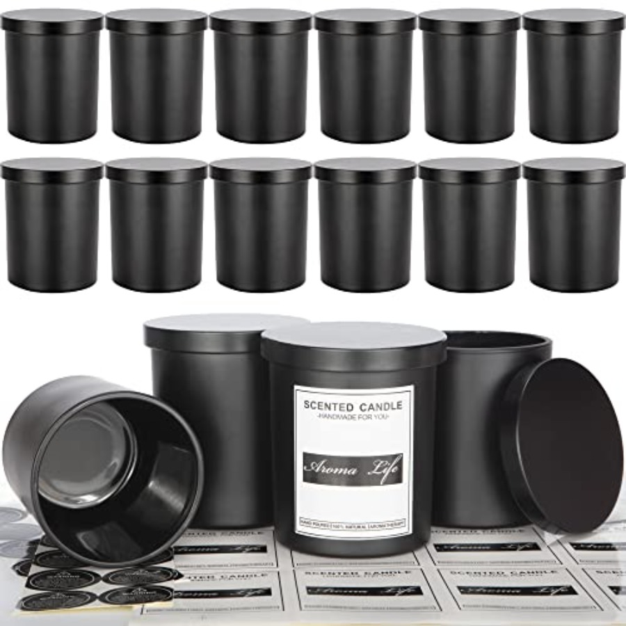 10oz 16 Pack Thick Candle Jars - огляд і ціна Candle Making Glass Jars