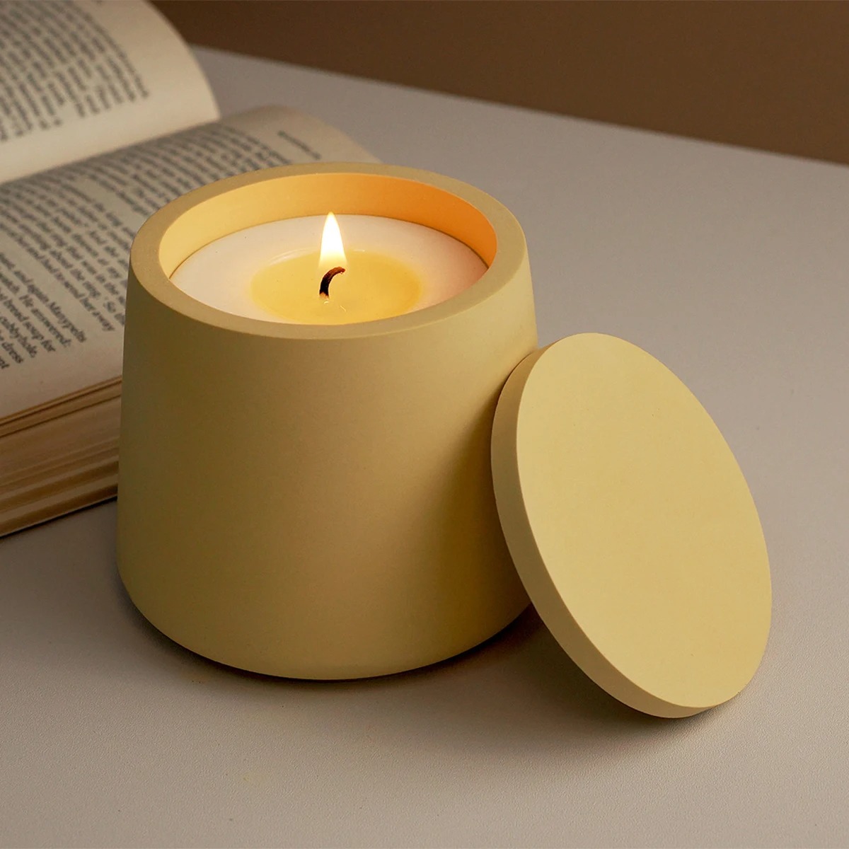 Round Candle Jar Silicone Mold - огляд і ціна Candle Making Jars With Lids