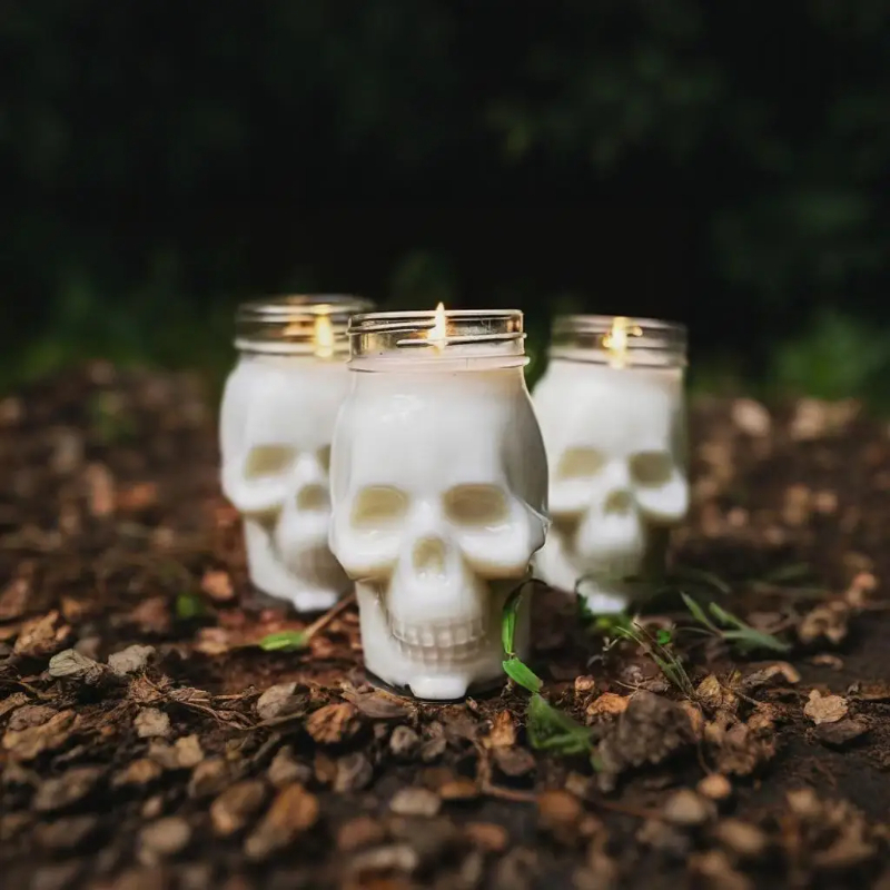 6 Pack Halloween Transparent S - огляд і ціна Candle Making Jars With Lids