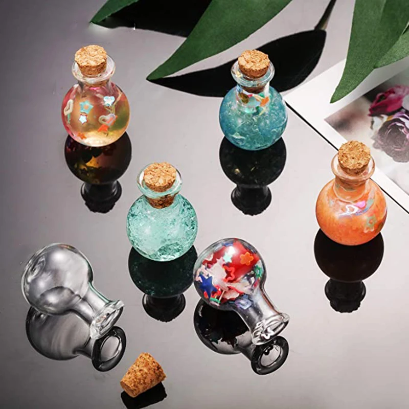 10Pcs Small Glass Bottles Mini - огляд і ціна Candle Making Glass Jars