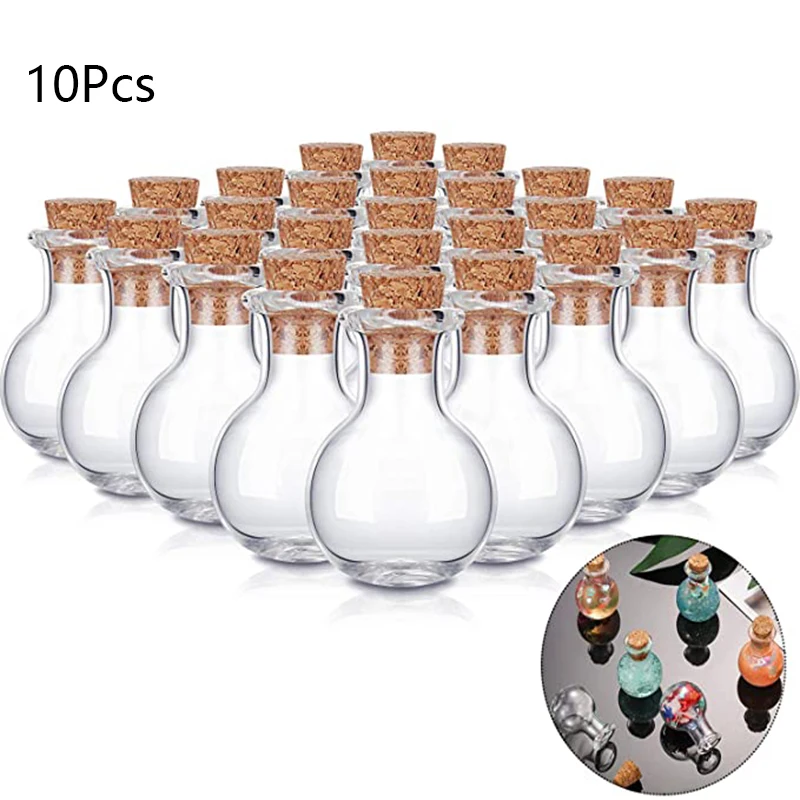 10Pcs Small Glass Bottles Mini - огляд і ціна Candle Making Glass Jars