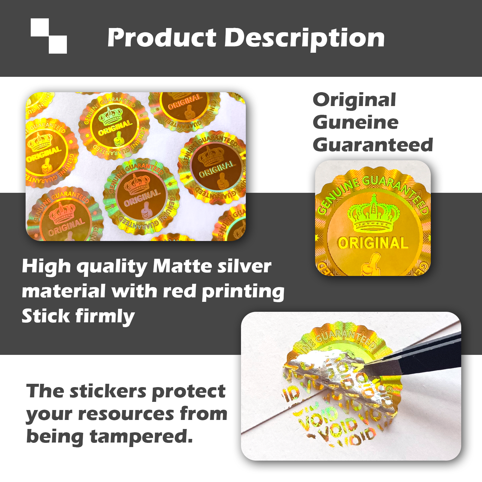 security hologram sticker orig - огляд і ціна Candle Warning Label