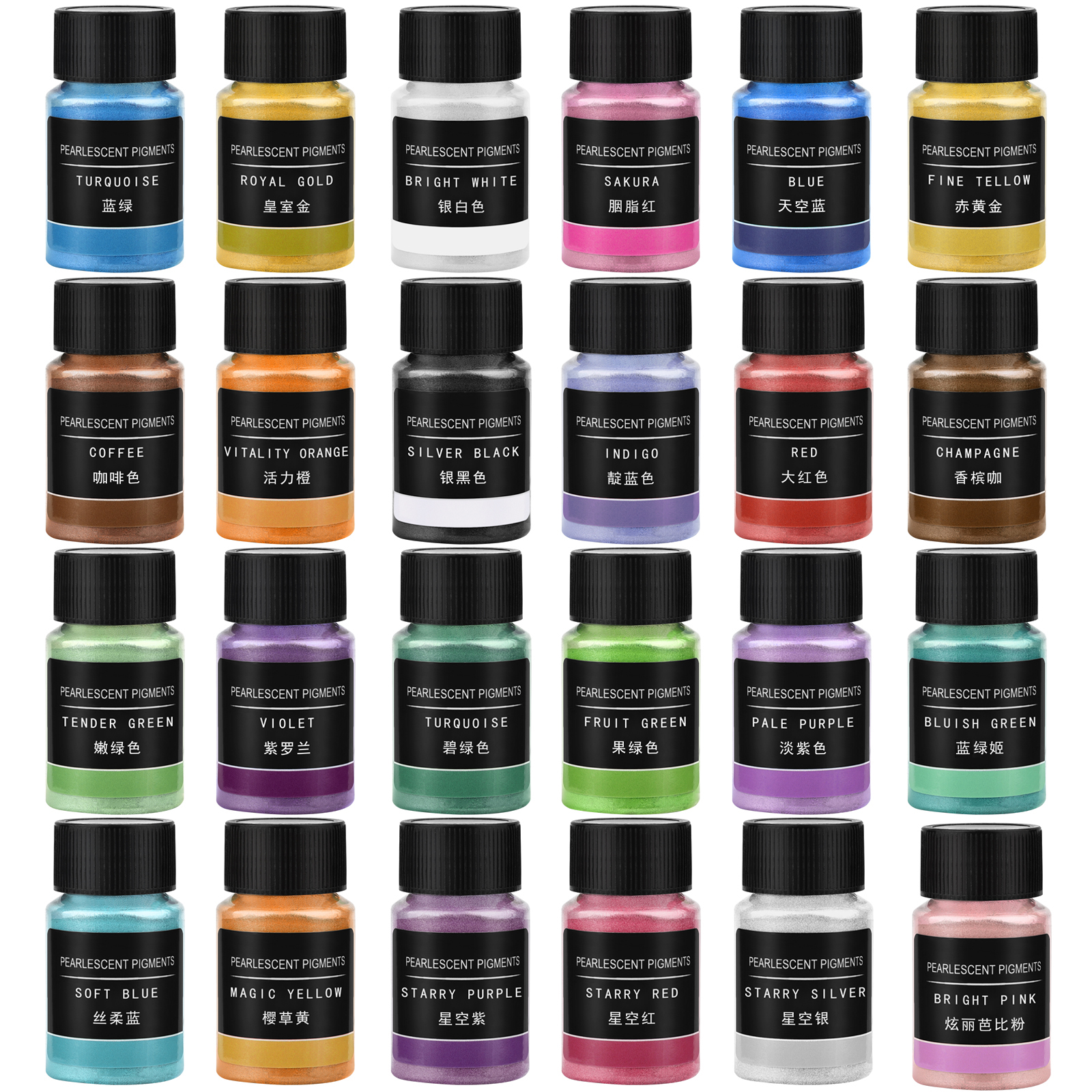 24Colors Pearlescent Powder Ep - огляд і ціна Candle Making Material