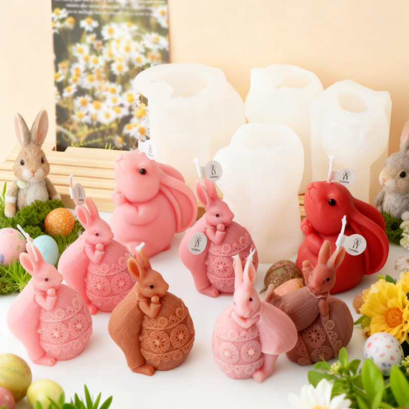 3D Easter Rabbit Silicone Mold - огляд і ціна Candle Making Fat