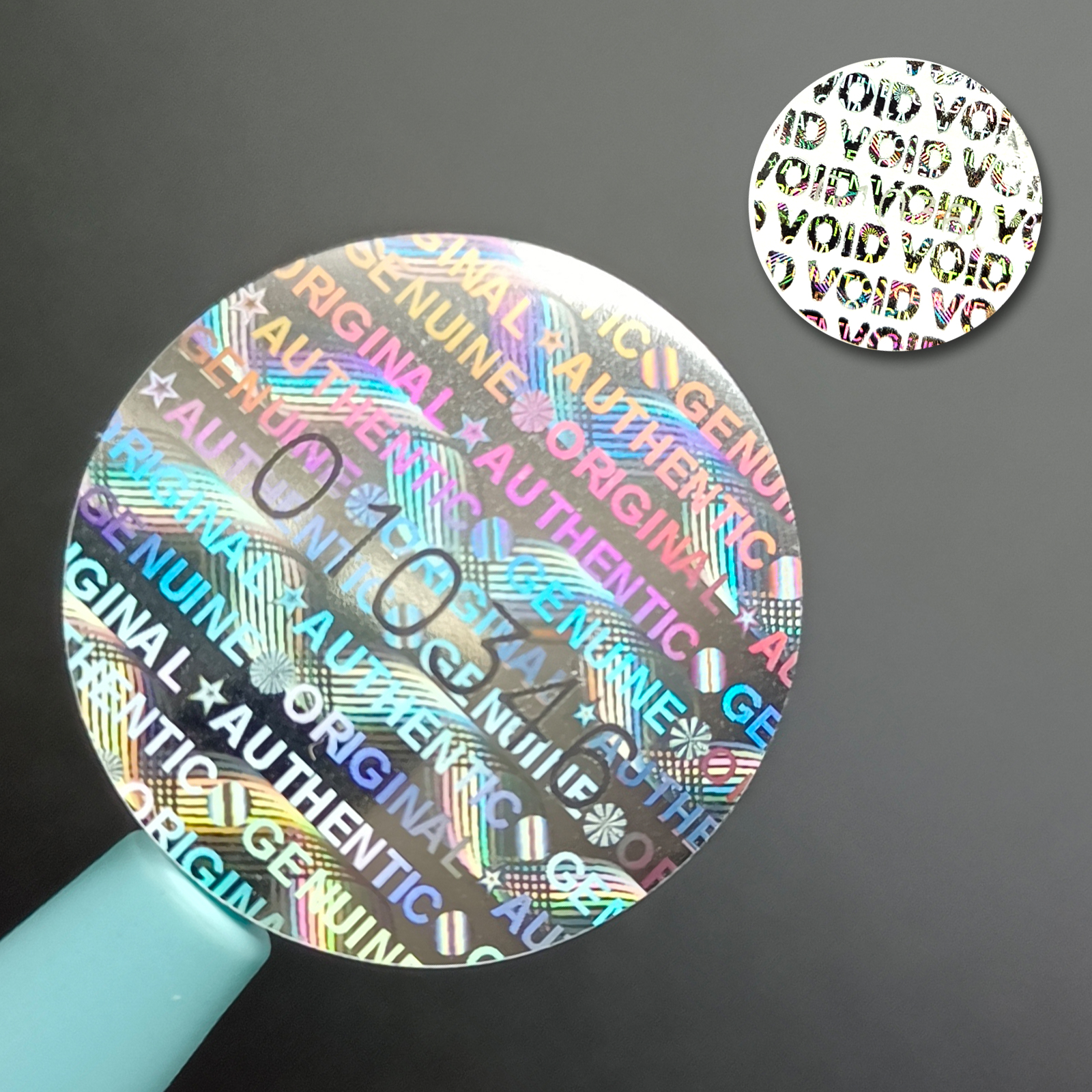 Silver Circular holographic st - огляд і ціна Candle Warning Label