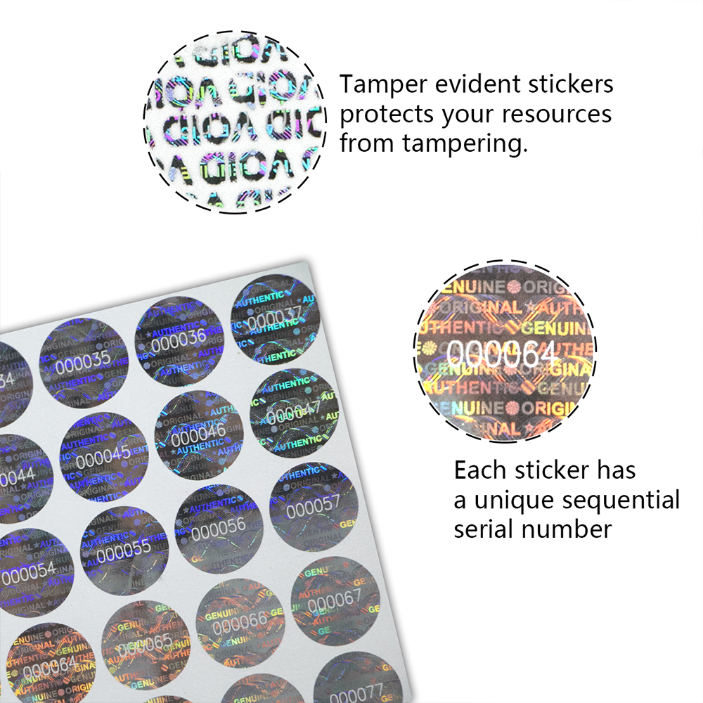 Silver Circular holographic st - огляд і ціна Candle Warning Label