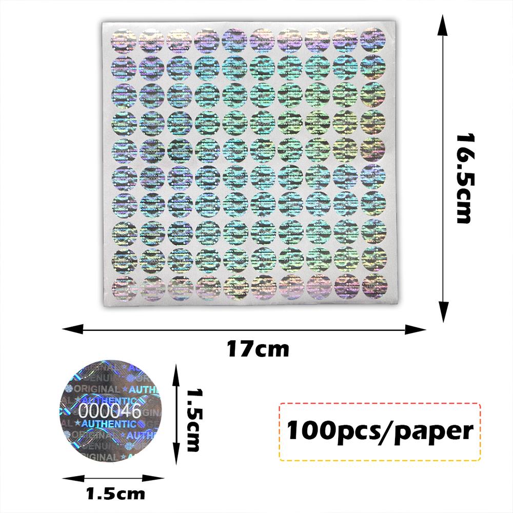 Silver Circular holographic st - огляд і ціна Candle Warning Label