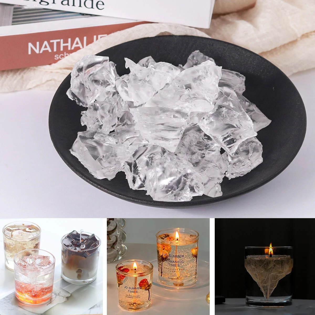 100G 7Colors Jelly Wax DIY Han - огляд і ціна Candle Making Material