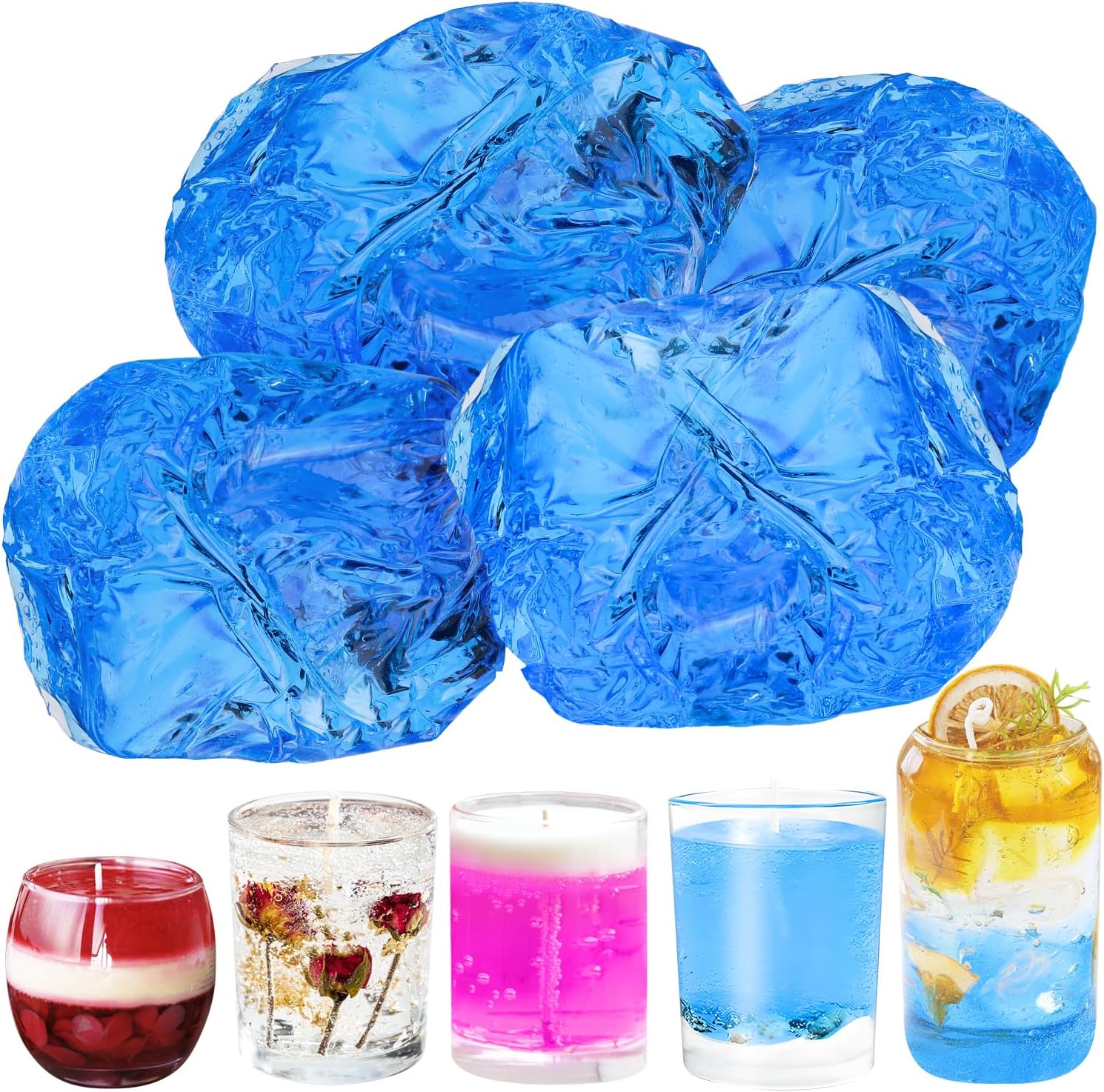 100G Blue Clear Wax for Candle - огляд і ціна Candle Making Material