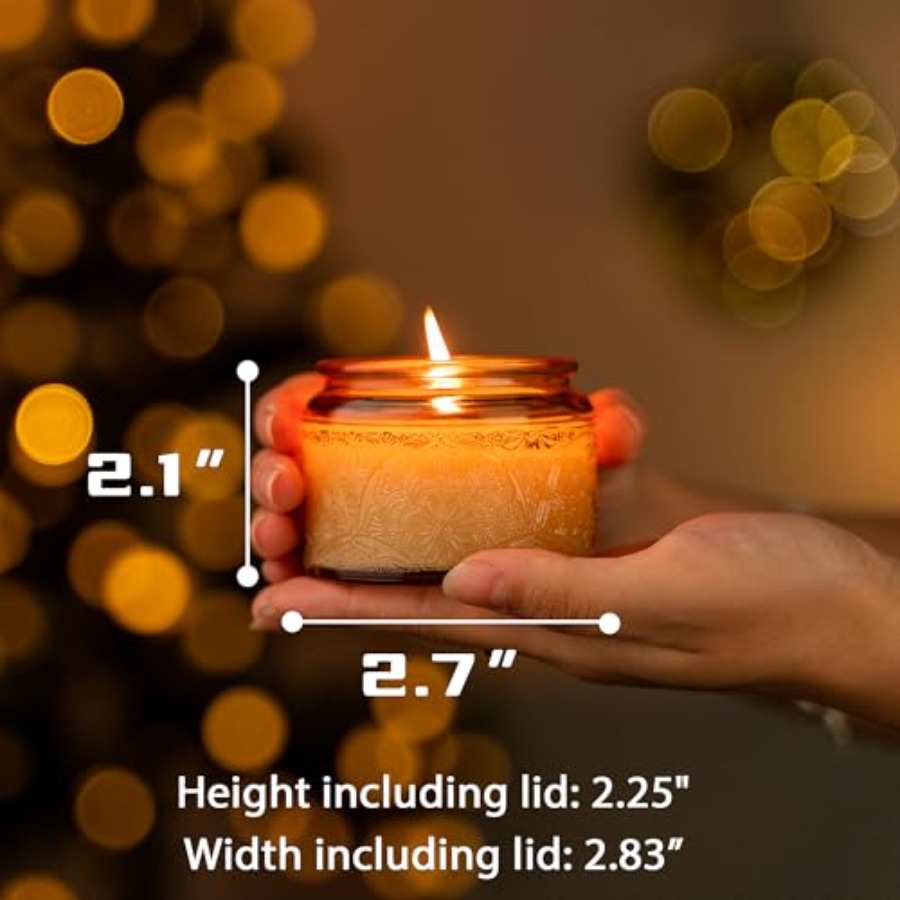 18-Pack 4oz Embossed Glass Can - огляд і ціна Candle Making Glass Jars