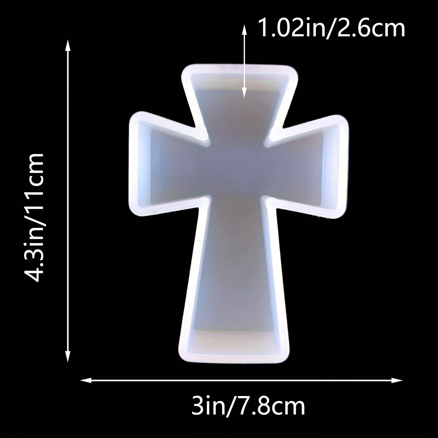 Silicone Mold Blessing Cross D - огляд і ціна Candle Making Uk