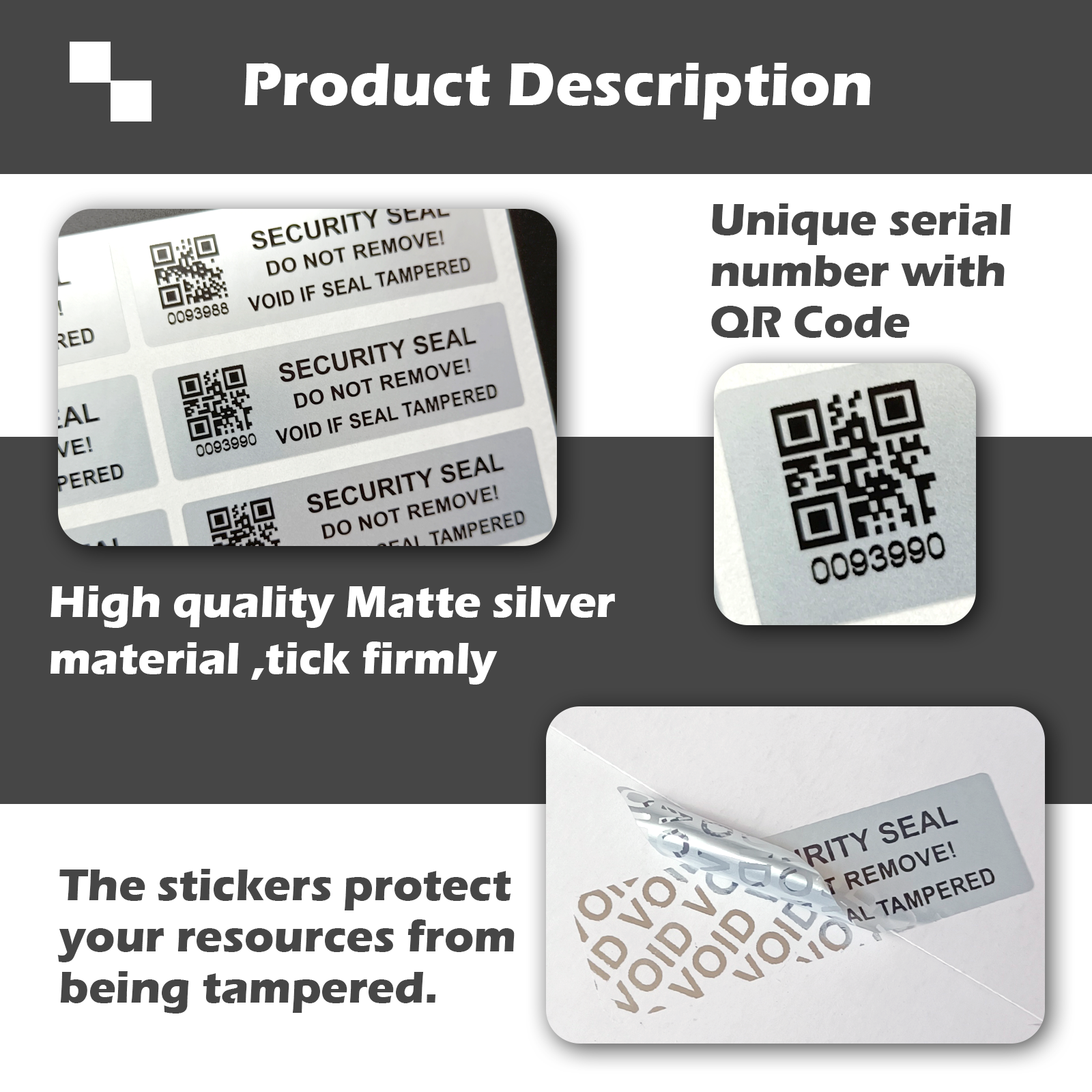 5x1.5cm Mute silve tamper proo - огляд і ціна Candle Warning Label