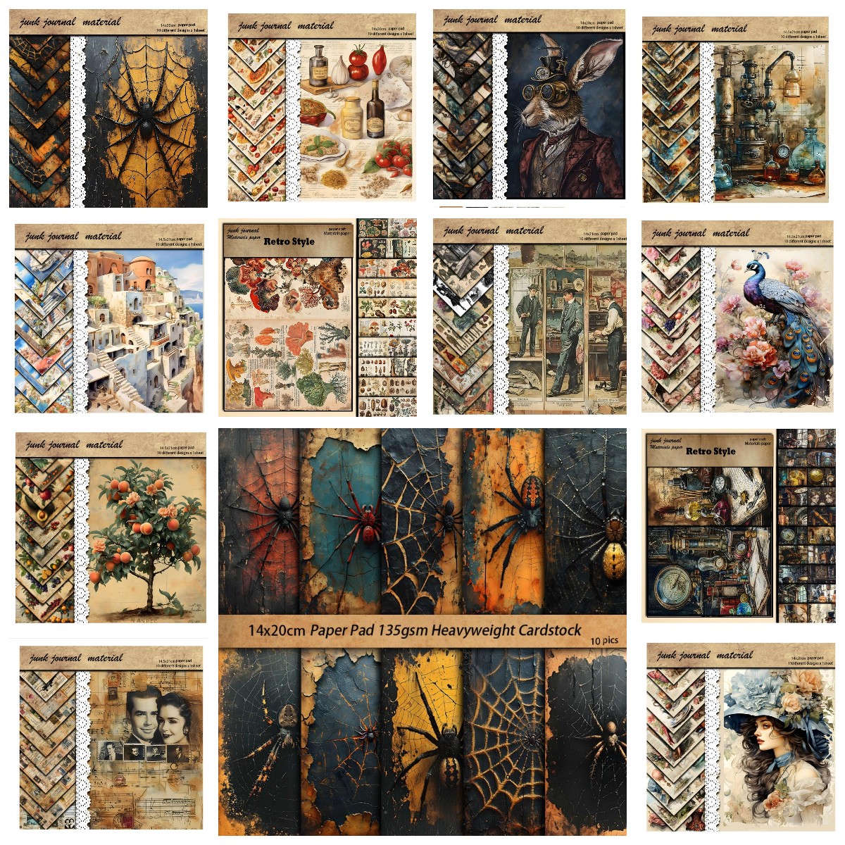 New Vintage Material Papers DI - огляд і ціна Candle Making Uk