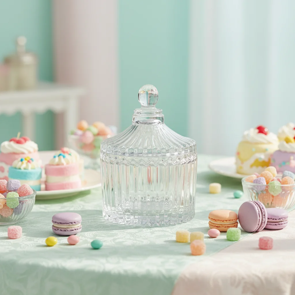 Empty Glass Candle Jar with Li - огляд і ціна Candle Making Glass Jars